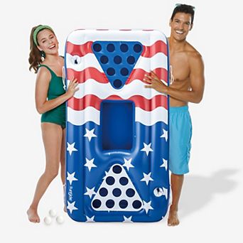 Funsicle Americana CoolPong, 5.25ft Inflatable Game, Stars & Stripes, Age 9 and up