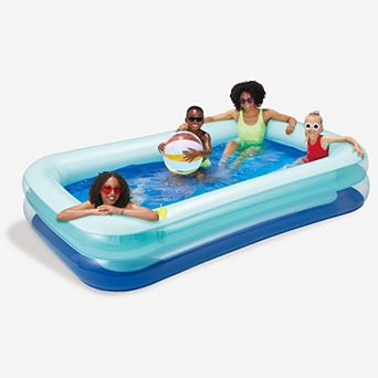 Funsicle SummerBlock Inflatable Pool For Kids & Adults, 103" x 69" x 22", Age 6 and up