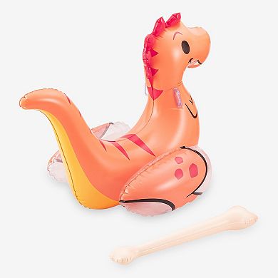 Funsicle Jurassic Bash Pool Play, 2 Inflatable Ride-Ons & 2 Sticks, 5.2ft, Age 9 and up