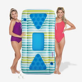 Funsicle CoolPong, 5.25ft Inflatable Game with Cup Holders & Pong Balls, Age 9 and up