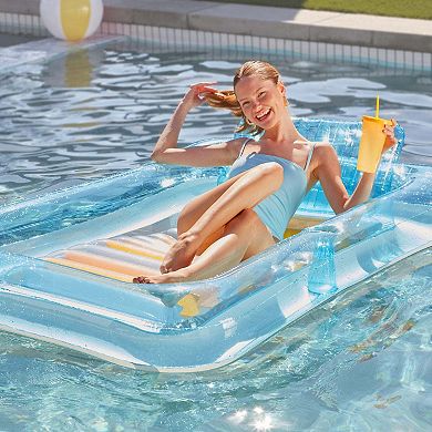 Funsicle Sunbeam Tanning Tub, 5.5ft Inflatable Lounge & Float, Age 14 and up