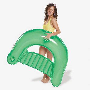 Funsicle Chill-Out Chair, 4ft Inflatable Pool Float with Cup Holder, Mint, Age 14 & up