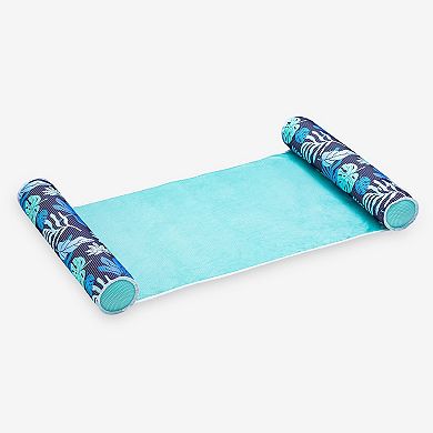Funsicle LuxeMesh Hammock Lounge, 4ft Inflatable Fabric Pool Float, Tropical, Age 14 & up