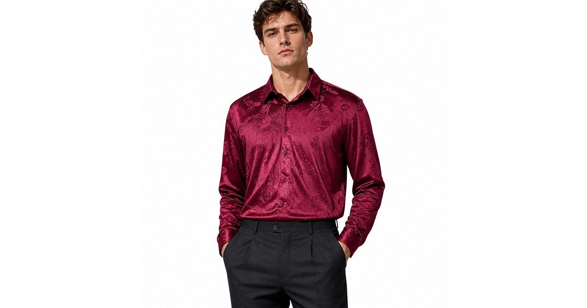 kohls red dress shirt Mens Red JoyJoy Dress Shirts Clothing