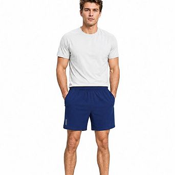 Men's Quick Dry Athletic Running Shorts Elastic Waist Lightweight Workout Gym Shorts with Pockets