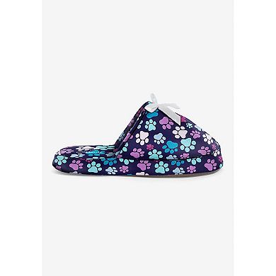 Dreams & Co. Plus Size Cotton Slipper