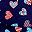 Navy Americana Heart