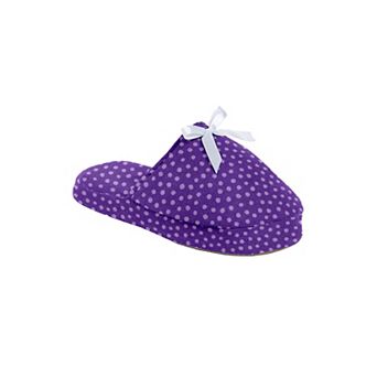 Dreams & Co. Plus Size Cotton Slipper