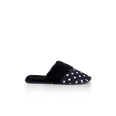 Avenue Women's Wide Width Ellie Print Slipper