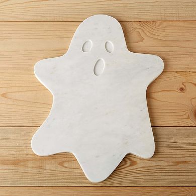 White Marble Ghost Coasters - Set of 4