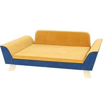 Elevated Dog Sofa Bed with Washable Cushion Cover for Small Dogs