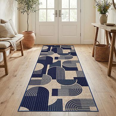 Geometric Washable Easy Jute Rug with Non-Slip Backing Foldable Easy to Clean Soft Carpet