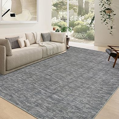 Modern Machine Washable Area Rug Non-Slip Low-Pile Multiple Sizes & Multiple Colors Carpet