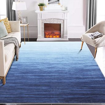 lxt-Washable Area Rug Modern Throw Rug Contemporary Rug Foldable Carpet for Living Room