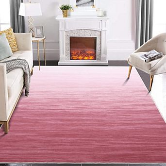 lxt-Washable Area Rug Modern Throw Rug Contemporary Rug Foldable Carpet for Living Room
