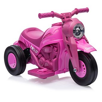6V Kids Electric Motorcycle with Automatic Bubble Machine, Ride-on Car for 3+, Pink