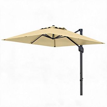 Heavy Duty 10x10FT Square Cantilever Patio Umbrella