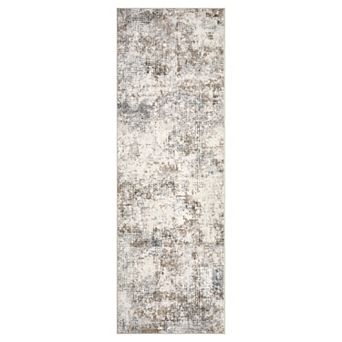 Modern Abstract Machine Washable Area Rug Soft Non-Slip Low-Pile Kids & Pet Friendly Carpet
