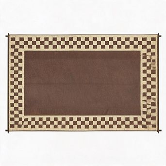 Waterproof Reversible Outdoor Rug, Large Collapsible Plastic Mat for Patio, Deck, Porch, Camping