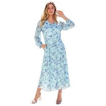Roaman's Women's Plus Size Extended Plus Size Boho Maxi Dress