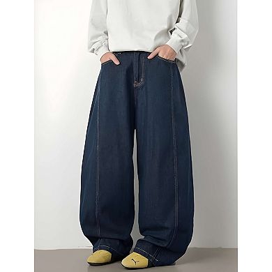 Loose Fit Wide Leg Jeans Men