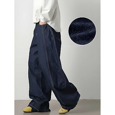 Loose Fit Wide Leg Jeans Men