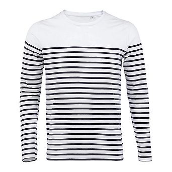 SOLS Mens Matelot ed Long-Sleeved T-Shirt