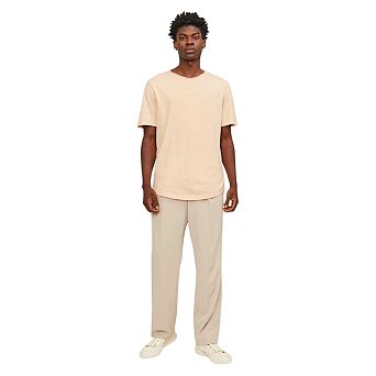 Jack And Jones Mens Plain Crew Neck Regular T-Shirt