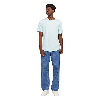 Jack And Jones Mens Plain Crew Neck Regular T-Shirt