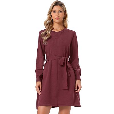 knitted dress with belt LASCANA Knitted Dress with Tie Belt