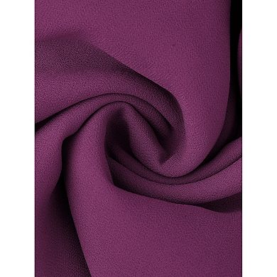 Women's Fall Dresses Chiffon Cape Overlay Crewneck Asymmetric Ruffle Formal Shift Midi Dress
