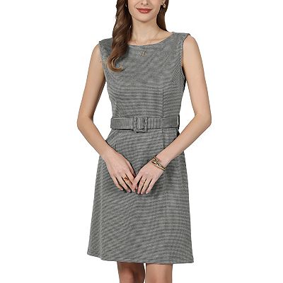 houndstooth cocktail dress Metallic Houndstooth Jacquard midi dress