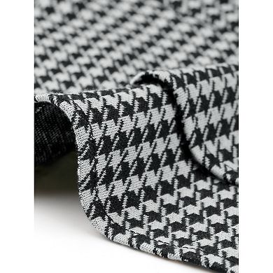 Houndstooth Dress for Women's Ruffle A Line Mini Dresses