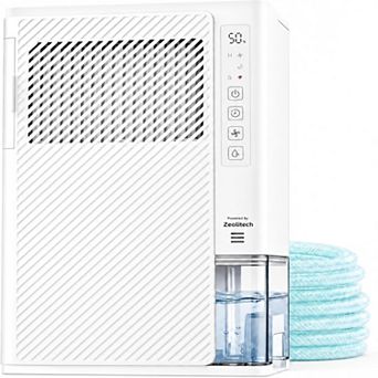 1000 Sq.Ft Rotary Dehumidifier, 85oz Tank, Frost-Free, Small for Bedroom/RV, w/ Hose & Smart Sensor