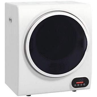120V Portable Clothes Dryer, 1.5cu.ft Stainless Steel Compact Dryer for Apartment RV