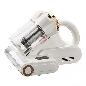 550W Mattress Vacuum Cleaner, 18Kpa Suction, Dual Dust Bin, HEPA & Heating, White
