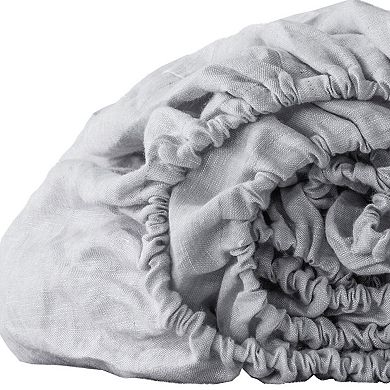 HomeRoots Ivory Linen California King Fitted sheet
