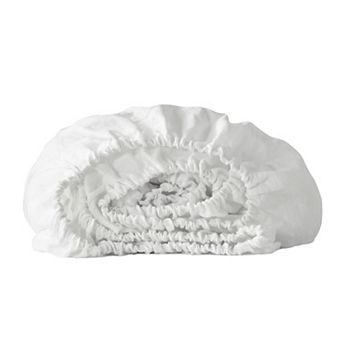 HomeRoots Ivory Linen California King Fitted sheet