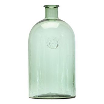HomeRoots 12" Green Bud Glass Table Vase