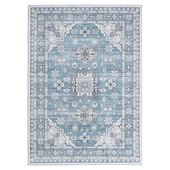 lxt-Area Rugs Vintage Area Rug Machine Washable Mark-Resistant Carpet Living Room