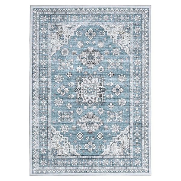 lxt-Area Rugs Vintage Area Rug Machine Washable Mark-Resistant