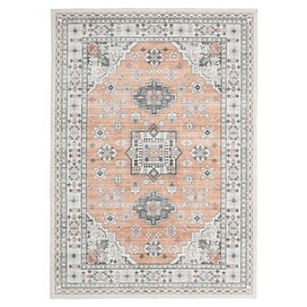 lxt-Area Rugs Vintage Area Rug Machine Washable Mark-Resistant Carpet Living Room