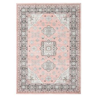 lxt-Area Rugs Vintage Area Rug Machine Washable Mark-Resistant Carpet Living Room