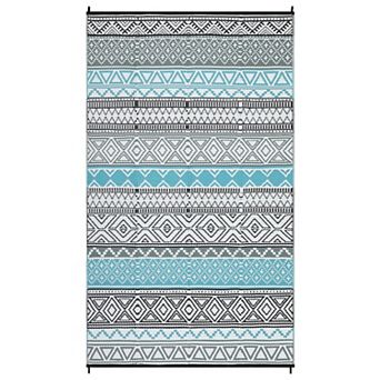 Boho Waterproof Outdoor Rug UV Resistant and Easy to Hose Clean Carpet