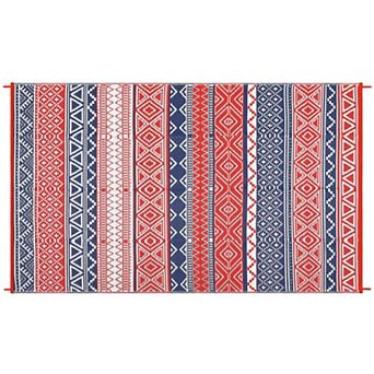 Boho Waterproof Outdoor Rug UV Resistant and Easy to Hose Clean Carpet