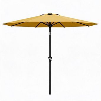 MROOBEST 9FT Outdoor Patio Umbrella UPF 50+ UV Resistant Waterproof Garden Parasol with Tilt