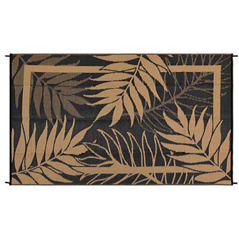 Waterproof Washable Pet Friendly Outdoor Rug Woven Textured Floral Carpet for High Traffic Areas