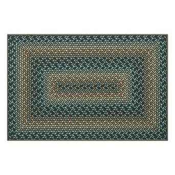 Machine Washable Low Pile Area Rug Non Slip Non Shedding Casual Jute Style Soft Carpet
