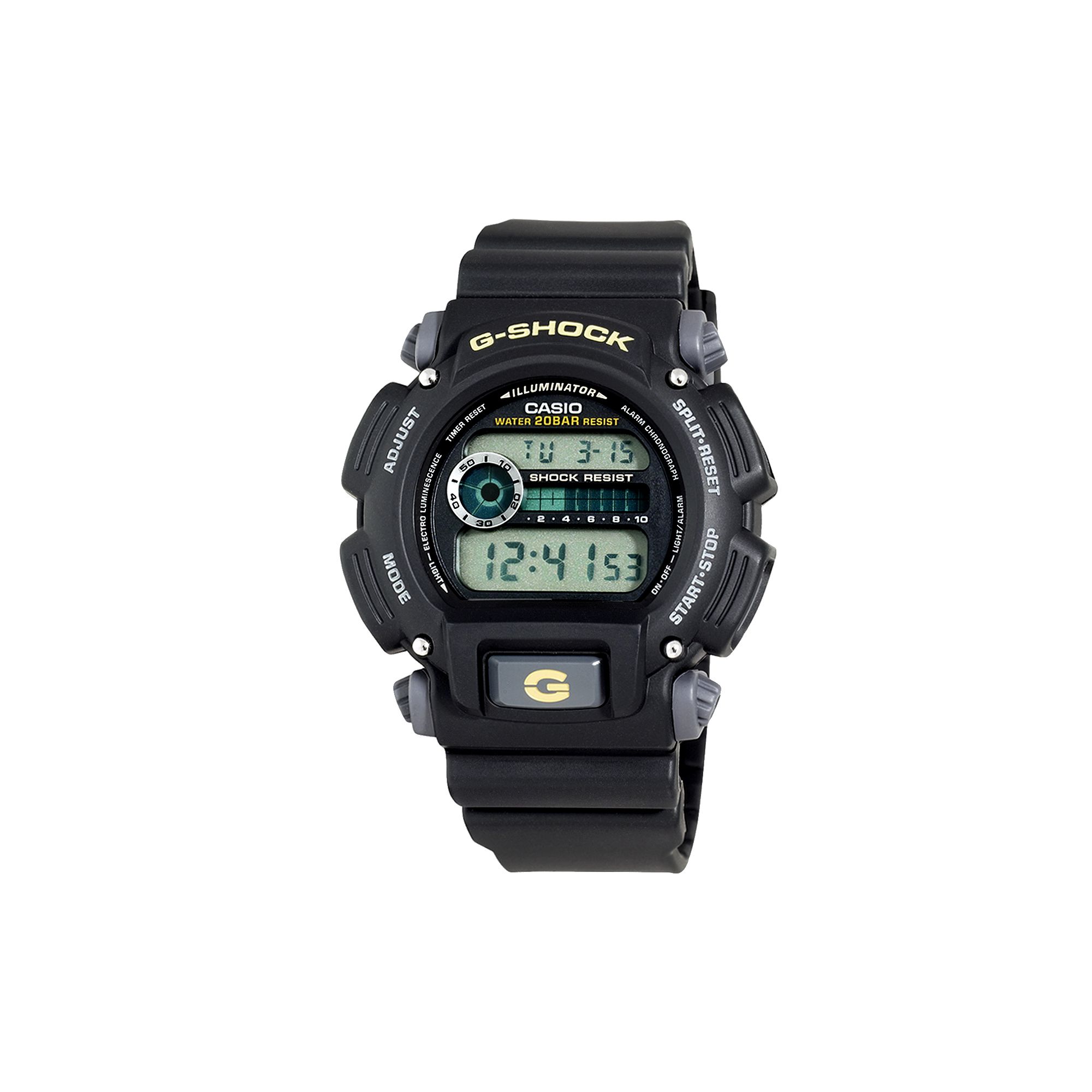 Casio Mens Illuminator G-Shock Digital Chronograph Watch - DW9052-1BCG, Mu