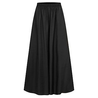 Womens Flowy Palazzo Pants Boho Bagyy Wide Leg High Elastic Waist Casual Loose Fit Lounge Pants